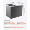 VEVOR Drop in Ice Chest, 18"L x 12"W x 15"H Stainless Steel Drop in Cooler, 28.6 Quart Commercial Ice Bin with Sliding Lid for Outdoor Kitchen Patio Bar, Drain-pipe Set Included, for Cold Wine Beer