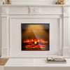VEVOR Electric Fireplace Insert, 18 inch Recessed and Wall Mounted with Adjustable 3 Flame Brightness Levels & 24h Timer & Remote Control, Indoor Heater w/ Overheat Protection, 5000BTU Black