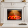 VEVOR Electric Fireplace Insert, 23 inch Recessed and Wall Mounted with Adjustable 3 Flame Brightness Levels & 24h Timer & Remote Control, Indoor Heater w/ Overheat Protection, 5000BTU Black