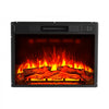 VEVOR Electric Fireplace Insert, 23 inch Recessed and Wall Mounted with Adjustable 3 Flame Brightness Levels & 24h Timer & Remote Control, Indoor Heater w/ Overheat Protection, 5000BTU Black
