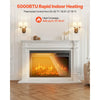 VEVOR Electric Fireplace Insert, 26 inch Recessed and Wall Mounted with Adjustable Flame Color Brightness & 8h Timer & Remote Control, Indoor Heater w/ 750W/1500W Dual Heating Modes, 5000BTU Black
