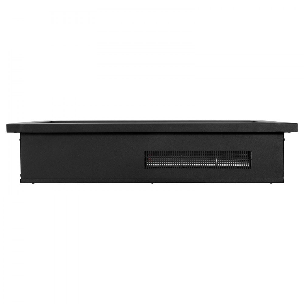 VEVOR Electric Fireplace Insert, 40 inch Recessed and Wall Mounted with Adjustable Flame Color Brightness & 8h Timer & Remote Control, Indoor Heater w/ 750W/1500W Dual Heating Modes, 5000BTU Black