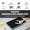 VEVOR Electric Cooktop, 24 inch 2 Burners Built-in Electric Stove Top, 1800W Ceramic Top Radiant Cooktop with Glass Panel, Touch Control, Timer, Child Lock, 9 Heat Level, Residual Heat Indicator, 120V