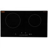 VEVOR Electric Cooktop, 24 inch 2 Burners Built-in Electric Stove Top, 1800W Ceramic Top Radiant Cooktop with Glass Panel, Touch Control, Timer, Child Lock, 9 Heat Level, Residual Heat Indicator, 120V