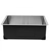 VEVOR 24-inch Kitchen Undermount Single Bowl Sinks, Stainless Steel Drop-In Farmhouse Basin with Accessories, Household Dishwasher Sinks for RV, Prep Kitchen, Laundry Room, Bar