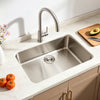 VEVOR 30-inch Kitchen Undermount Single Bowl Sinks, Stainless Steel Drop-In Farmhouse Basin with Accessories, Household Dishwasher Sinks for RV, Prep Kitchen, Laundry Room, Bar