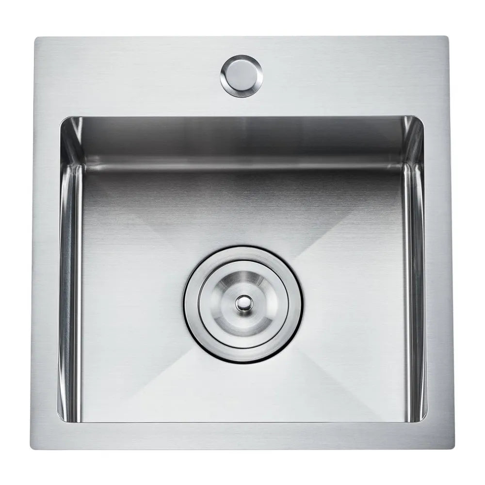 VEVOR 15 inch Kitchen Sink Workstation, 304 Stainless Steel Top Mount Sinks, Drop-In Single Bowl Farmhouse Basin with Accessories, Household Dishwasher Sinks for RV, Prep Kitchen, Laundry Room, Bar