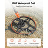 VEVOR Waterproof Metal Detector, 12", Professional High Accuracy Gold Detector for Adults, with Display, Wireless Headphones, 7 Modes, Adjustable Length, for Detecting Gold Treasure Hunting, IP68
