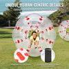 VEVOR Inflatable Bumper Ball 1-Pack, 4FT/1.2M Body Sumo Zorb Balls for Teen & Adult, 0.8mm Thick PVC Human Hamster Bubble Balls for Outdoor Team Gaming Play, Bumper Bopper Toys for Garden, Yard, Park