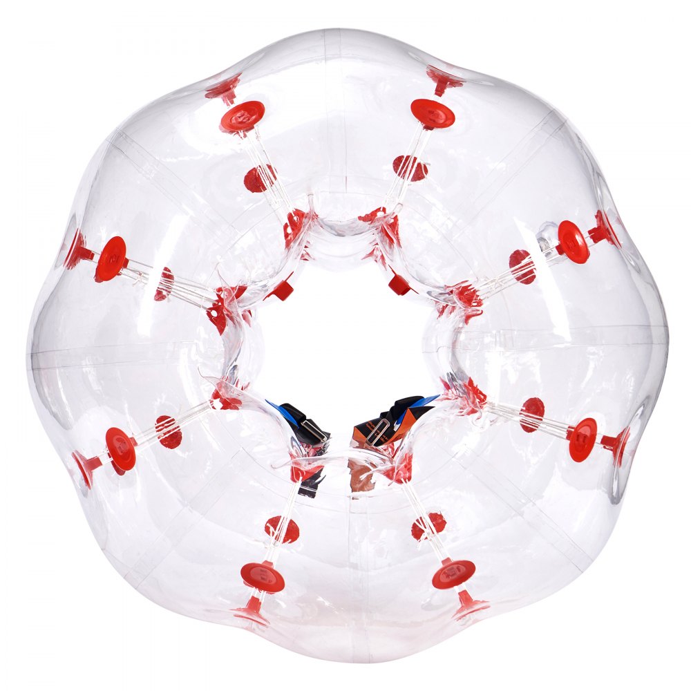 VEVOR Inflatable Bumper Ball 1-Pack, 4FT/1.2M Body Sumo Zorb Balls for Teen & Adult, 0.8mm Thick PVC Human Hamster Bubble Balls for Outdoor Team Gaming Play, Bumper Bopper Toys for Garden, Yard, Park