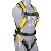 VEVOR Safety Harness, Full Body Harness, Safety Harness Fall Protection with Added Padding, and Side Rings and Dorsal D-Rings and a Lanyard, ANSI/ASSE Z359.11-2014, 160 lbs Max Weight, S