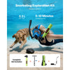 VEVOR Mini Scuba Tank, 0.5L Portable Diving Tank for Underwater Breathing, Reusable Lung Diving Cylinder up to 10 Minutes Dive Time, Emergency Rescue Pony Bottle with Pump, Bag, Lanyard for Snorkeling