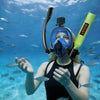 VEVOR Mini Scuba Tank with Sub-Mask, 0.5L Portable Diving Tank for Underwater Breathing, Reusable Lung Diving Cylinder up to 10 Minutes Dive Time, Emergency Rescue Pony Bottle with Pump for Snorkeling