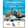 VEVOR Mini Scuba Tank with Sub-Mask, 0.5L Portable Small Diving Tank for Underwater Breathing, Reusable Lung Diving Cylinder up to 10 Minutes Dive Time, Emergency Rescue Pony Bottle for Snorkeling