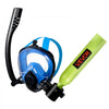 VEVOR Mini Scuba Tank with Sub-Mask, 0.5L Portable Small Diving Tank for Underwater Breathing, Reusable Lung Diving Cylinder up to 10 Minutes Dive Time, Emergency Rescue Pony Bottle for Snorkeling