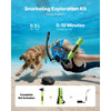 VEVOR Mini Scuba Tank, 0.5L Portable Diving Tank for Underwater Breathing, Reusable Lung Diving Cylinder up to 10 Minutes Dive Time, Emergency Rescue Pony Bottle with Bag and Lanyard for Snorkeling