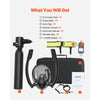 VEVOR Scuba Tank, 0.5L Portable Diving Tank, Diving Oxygen Cylinder Support 5-10 Minutes Underwater Breathing, 32.81 ft Diving Depth, Refillable Snorkel Air Tank Kit for Underwater Exploration Rescue