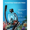 VEVOR Scuba Tank, 0.5L Portable Scuba Diving Tank, Diving Oxygen Cylinder Supports 5-10 Minutes Underwater Breathing, 98.43 ft Diving Depth, Lung Tank Kit with Snorkel Mask for Underwater Exploration