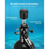 VEVOR Mini Scuba Tank, 1L Portable Diving Tank for Underwater Breathing, Reusable Lung Diving Cylinder up to 20 Minutes Dive Time, Emergency Rescue Pony Bottle with Adapter & Goggles for Snorkeling