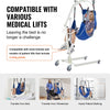 VEVOR Universal Full Body Patient Lift Sling - Large, Patient Lift Medical Sling for Easy Transfer and Bathing, Polyester Patient Aid Transfer Sling for Elderly, Disabled, Bedridden, 500LBS Capacity