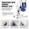 VEVOR Universal Full Body Patient Lift Sling - Large, Patient Lift Medical Sling for Easy Transfer and Bathing, Polyester Patient Aid Transfer Sling for Elderly, Disabled, Bedridden, 600LBS Capacity