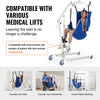 VEVOR Universal Full Body Patient Lift Sling - Medium, Patient Lift Medical Sling for Easy Transfer and Bathing, Polyester Patient Aid Transfer Sling for Elderly, Disabled, Bedridden, 600LBS Capacity