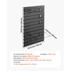 VEVOR Gun Rack, Wall Mount, Tactical Rifle Shotgun Handgun Storage, Heavy-Duty PVC Panels & Steel Wall Racks, Securely Holds up to 2 Rifles & 4 Pistols, Modular Firearms Gun Gear Accessories Organizer