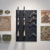 VEVOR Gun Rack, Wall Mount, Tactical Rifle Shotgun Handgun Storage, Heavy-Duty PVC Panels & Steel Wall Racks, Securely Holds up to 2 Rifles & 4 Pistols, Modular Firearms Gun Gear Accessories Organizer
