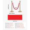VEVOR Stanchion Post, 6 Pcs Crowd Control Barrier Set with Red Carpet, 4 Red Velvet Ropes, Stainless Steel Gold Stanchion Post Queue with Hollow Base for Theater, Party, Wedding, Exhibition (Gold)