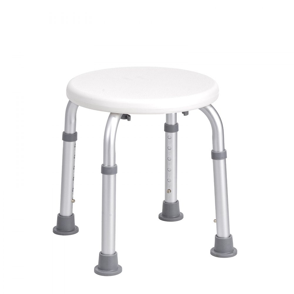 VEVOR Shower Chair for Inside Shower, Adjustable Height Shower Stool, Non-Slip Bench Bathtub Seat Stool for Elderly Disabled Adults Handicap, 300 lbs Capacity