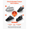 VEVOR Trailer Lock, Fits 1-7/8, 2 & 2-5/16-Inch Straight Tongue Ball Couplers, Heavy Duty Hitch Lock with 4 Keys Secures Security Chains, Anti-Theft RV Trailer Locks for RV, Trailer, Boat