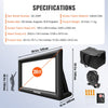 VEVOR Inflatable Movie Screen 20FT Inflatable Projector Screen for outside with 350W Air Blower Inflatable Screen Oxford Fabric Material Blow Up Screen for Outdoor Movie Supports Front/Rear Projection