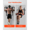VEVOR Multifunctional Pull Up Bar, Wall Mounted Chin Up Bar Dip Station for Home Gym, Heavy Duty Steel Upper Body Workout Pull Ups, Power Tower Set Training Equipment Fitness, 440 lbs Weight Capacity