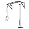 VEVOR Pull Up Bar, Multi-Grip Wall Mounted Pull Ups, 50 in Width Multifunctional Chin Up Training Station, Heavy Duty Steel Upper Body Workout Bars with LAT Pulldown Attachments, 440 lbs, for Home Gym
