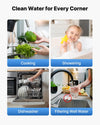 Clean water for every corner: cooking, showering, dishwasher, filtering well water