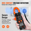 VEVOR Digital Clamp Multimeter, T-RMS 6000 Count, 600A, for Current, Voltage, Resistance, Diodes & Continuity Testing, Data Hold, NCV, Ideal for Domestic Appliances & Railway Maintenance