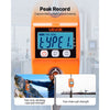 VEVOR Digital Crane Scale, 880 lbs/400 kg Max Capacity, Handheld Hanging Scale with Cast Aluminum Case & LCD Display, 0.2 lbs Division & 3 Unit Switch, Auto-Off Setting for Farm Hunting Fishing, Orange