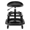 VEVOR Rolling Shop Stool, Pneumatic Garage Seat/Work Stool with 300 lbs Capacity, Adjustable Height Roller Creeper Seat, 360° Swivel Padded Workshop Stool with Casters, for Garage, Shop & Auto Repair