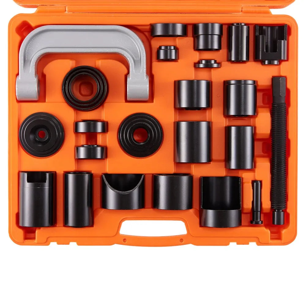 VEVOR Ball Joint Press Kit, 25 pcsTool Kit, C-press Ball joint Remove and Install Tools, for Most 2WD and 4WD Cars, Heavy Duty Ball Joint Repair Kit for Automotive Repairing
