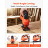 VEVOR Cordless Jig Saw, 20 V Brushless Motor, 3500 SPM Blade Speed, Cordless Jigsaw with 6 pcs Blades, LED Light, 6 Variable Speed, 0- 45° Bevel Cuts, 4 Orbital Settings, for Wood and Metal Cutting