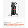 VEVOR 14-Gallon Air Compressor, 2HP 4.3 SCFM at 90PSI, Max 125PSI Pressure Oil-Free Air Compressor Tank, Portable on Wheels for Auto Repair, Tire Inflation, Spray Painting, Woodwork Nailing, 120V