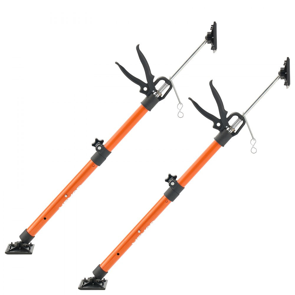 VEVOR Cabinet Jack Support Pole, 2-Pack, 20.8-45.3 Inch Steel Telescopic Quick Support Rod, Adjustable 3rd Hand System up to 154 lbs Capacity for Installing Cabinets, Lifting Drywall, Cargo Bars