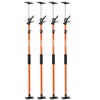VEVOR Cabinet Jack Support Pole, 4-Pack, 45.7-114.2 Inch Steel Telescopic Quick Support Rod, Adjustable 3rd Hand System up to 154 lbs Capacity for Installing Cabinets, Lifting Drywall, Cargo Bars