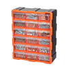 VEVOR 18-Drawer Storage Organizer, Plastic, Drawer Storage Cabinet for Garage Organization, Stackable Small Parts Organizer, Wall-Mounted Toolbox, for Hardware, Beads, Screws, Crafts, Building Bricks
