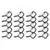 VEVOR 20 PCS Q-Hanger Hooks, 2.17 in Q Hanger String Light Hooks Outdoor, Heavy Duty Outdoor Screw Hooks with Security Buckle, for Hanging Outdoor String Lights, Christmas Lights, Cups, Decors (Black)