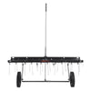 VEVOR Tow Behind Dethatcher, 40-inch Tow Dethatcher with 20 Spring Steel Tines, Lawn Dethatcher Rake for ATV or Mower, Tow Behind Lawn Rake with Lift Handle for Garden Farm Grass