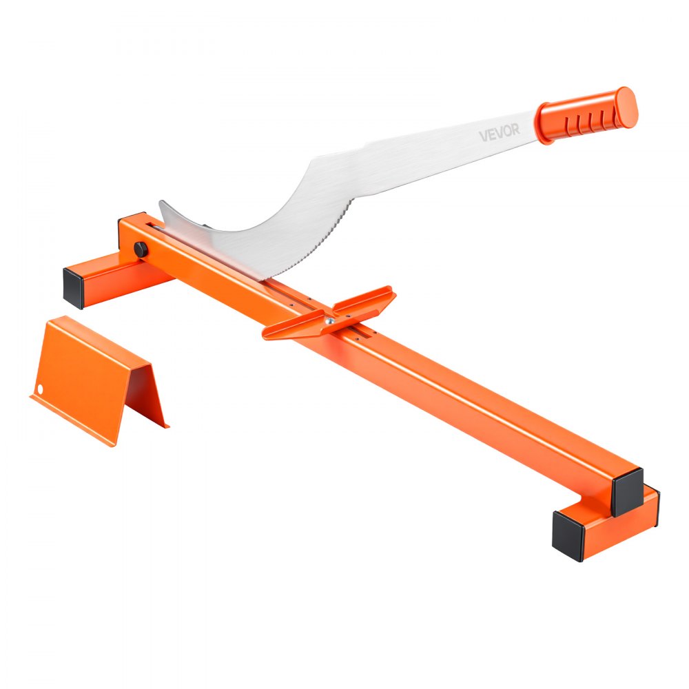 VEVOR 12 inch Vinyl Floor Cutter, 10mm Thick Laminate Flooring Cutter with Cutting Angle Guide, Rubber Handle, Honing Stone, D2 Steel Blade for Cutting Laminate, Vinyl, Home Renovation