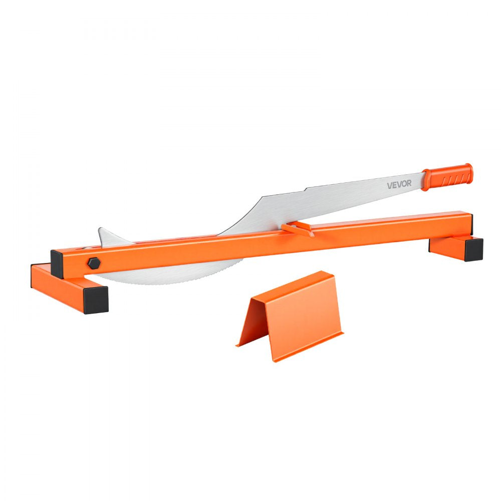 VEVOR 12 inch Vinyl Floor Cutter, 10mm Thick Laminate Flooring Cutter with Cutting Angle Guide, Rubber Handle, Honing Stone, D2 Steel Blade for Cutting Laminate, Vinyl, Home Renovation