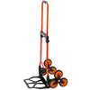 VEVOR Stair Climbing Cart, 120 lbs Stair-Climbing Capacity, Portable Folding Trolley Cart with Telescoping Handle, 6 Wheels and 2 Bungee Cords, Stair Climber Dolly for Home, Groceries, Warehouse