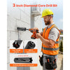 VEVOR Core Drill Bit, 3 inch Diameter, 9-1/2 inch Drilling Depth, 5/8-11 Internal Thread, Diamond Dry Coring Bit with 3 Adapters, Pilot Drill and Hex Wrench, for Concrete, Red Bricks, and Masonry